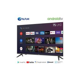아남 AMG-7500BS 189cm(75인치) 구글 안드로이드 TV 스탠드형 TV 사운드바패키지
